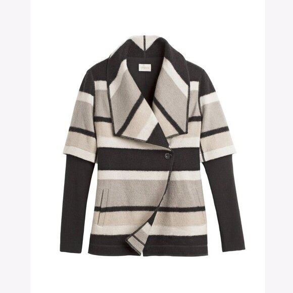 Chicos boiled wool stripe jacket - Picture 4 of 13